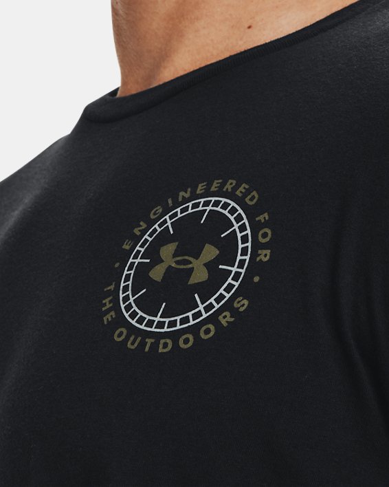 Men's UA Engineered Compass T-Shirt, Black, pdpMainDesktop image number 3
